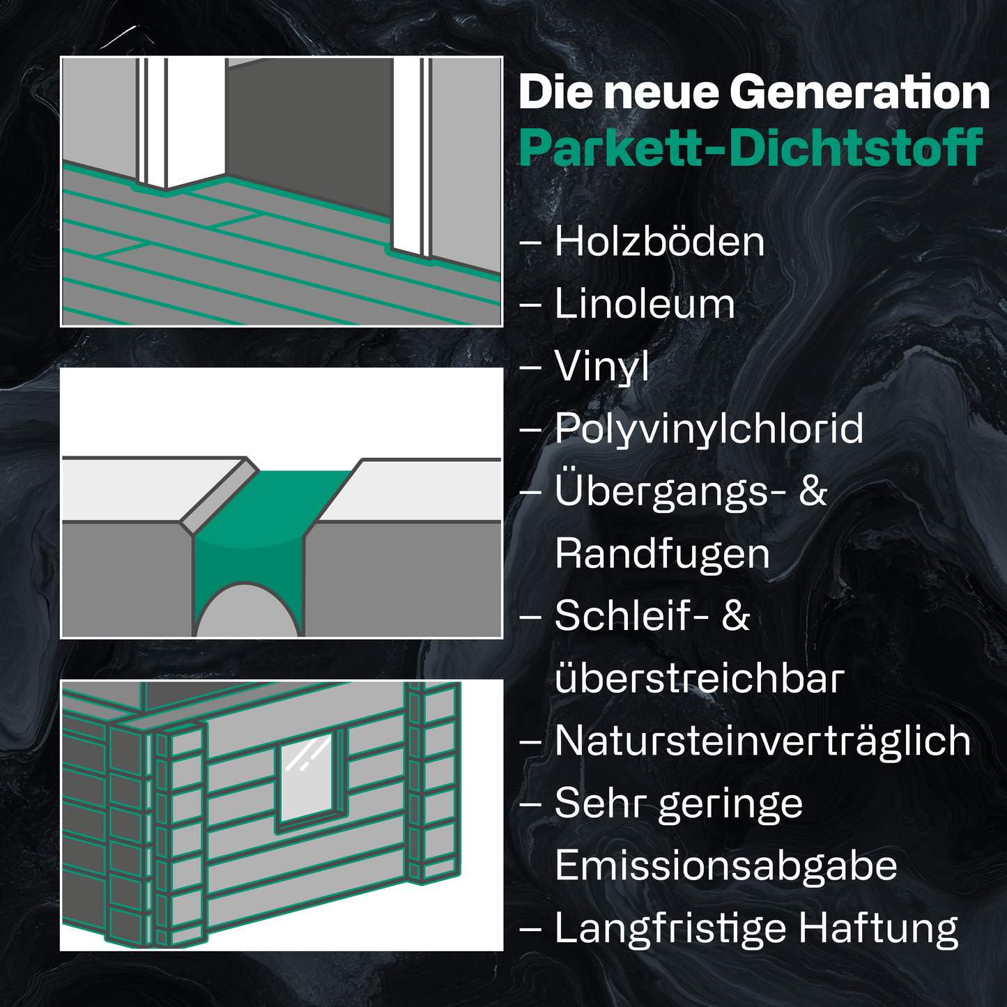 423 Parkettfuge Hybrid-Dichtstoff – MS-Polymer zum Verfugen von Parkett-, Laminat- und Vinylböden, elastisch und überstreichbar, online kaufen bei Fugentech