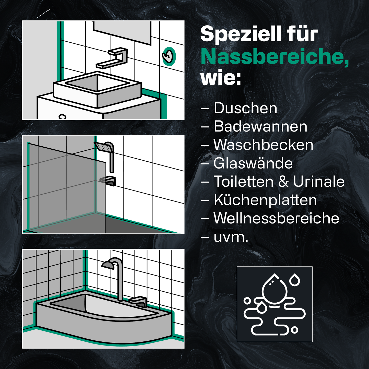 450 Sanitär – Sanitärsilikon für Bad, Dusche und Nassräume, schimmelhemmend und leicht zu verarbeiten, online kaufen bei Fugentech