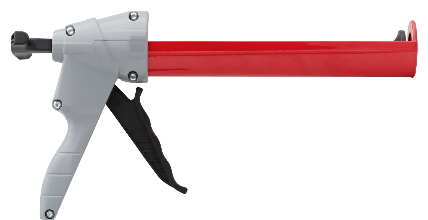 Handdruckpresse RH40 – robuste Profi-Kartuschenpresse 18:1 aus Aluminium für 310-ml-Kartuschen, drehbare Halbschale, online kaufen bei Fugentech