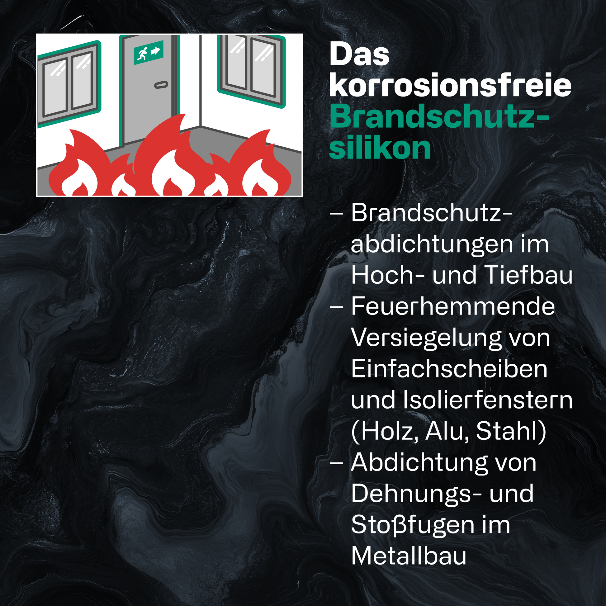 340 Brandschutz Silikon – neutralvernetzendes, korrosionsfreies Silikon für Brandschutzverglasungen bis 250°C, online kaufen bei Fugentech