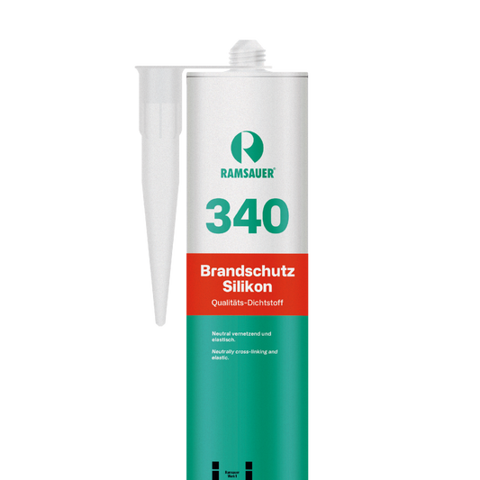 340 Brandschutz Silikon – neutralvernetzendes, korrosionsfreies Silikon für Brandschutzverglasungen bis 250°C, online kaufen bei Fugentech