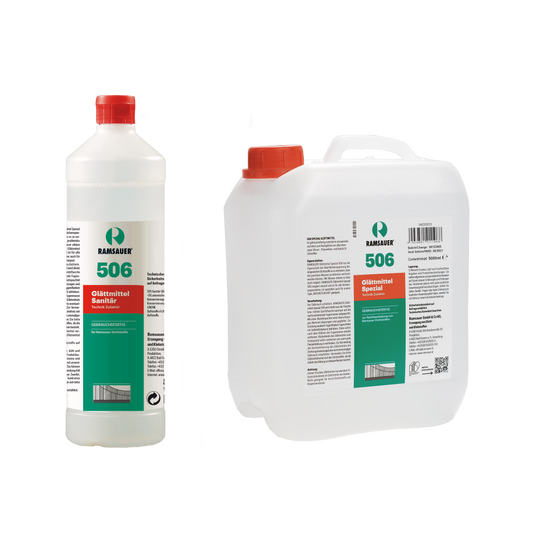 506 Glättmittel Spezial – gebrauchsfertiges Glättmittel für Naturstein, Glas-/Fassadenbau und Sanitärfugen, online kaufen bei Fugentech