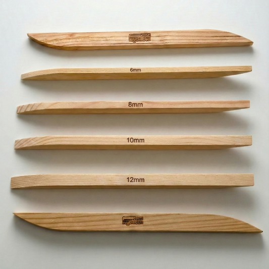 Holz-Abzieher 4er Set 6/8/10/12 mm – handgefertigte Kiefernholz-Abzieher zum Glätten von Silikon-, PU- und Hybridfugen, online kaufen bei Fugentech