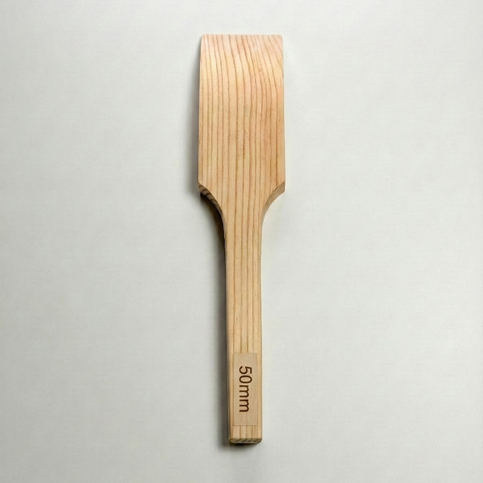Holz-Abzieher 50 mm – handgefertigter Kiefernholz-Abzieher zum Glätten breiter Silikon-, Acryl- und Hybridfugen, online kaufen bei Fugentech