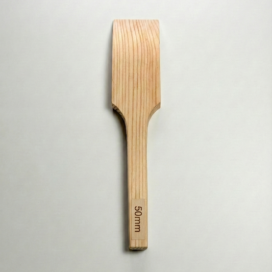 Holz-Abzieher 50 mm – handgefertigter Kiefernholz-Abzieher zum Glätten breiter Silikon-, Acryl- und Hybridfugen, online kaufen bei Fugentech
